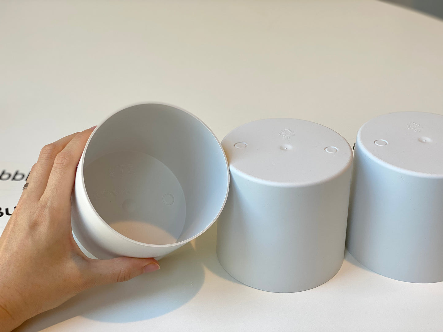 Flexible plastic pot